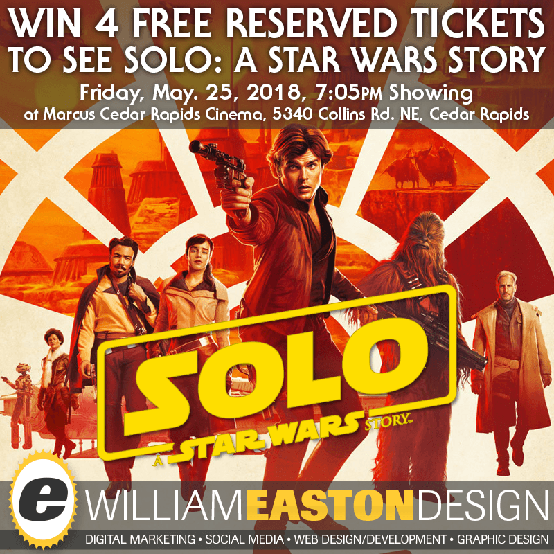 Win Tickets to See Solo: A Star Wars Story!